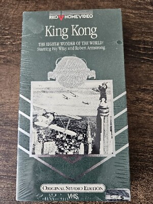 #ad KING KONG ORIGINAL STUDIO EDITION RKO HOME VIDEO VHS Rare New Sealed $20.00