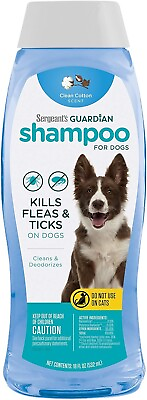 #ad Sergeant#x27;s Guardian Flea amp; Tick Dog Shampoo Clean Cotton Scent 18 oz. $5.49