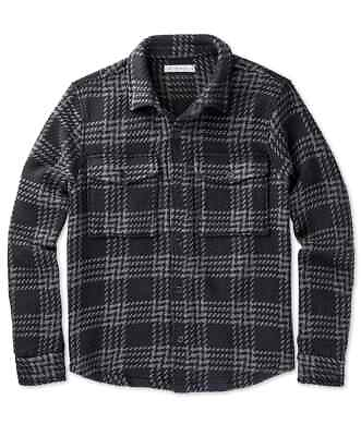 #ad Outerknown Cloud Weave Shirt Shadow Blake Plaid Mens MSRP $198 $104.99