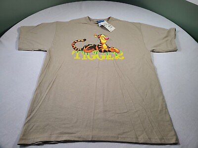 #ad NEW Tigger Shirt Mens XL Brown Winnie The Pooh Cartoon Vintage 90s Disney Te NWT $15.10
