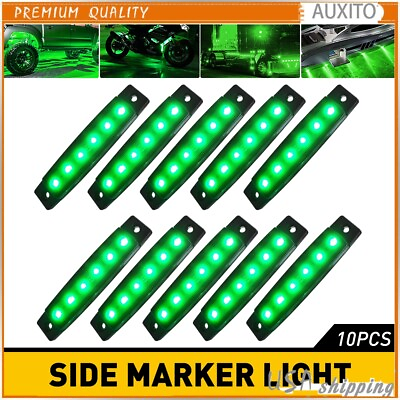 #ad 10Pcs LED Side Markers Light lamp Cars Lorries Motos Trucks Buses Trailers Boats $11.99