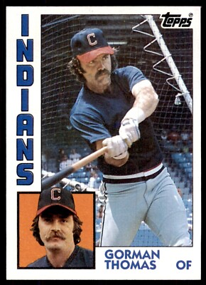 #ad 1984 Topps Cards Gorman Thomas of Cleveland Indians #515 $1.85