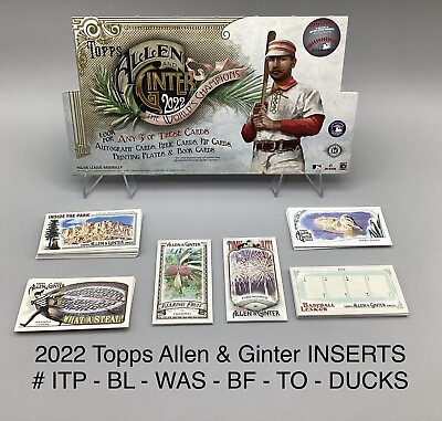 #ad UPDATED 10 23 2022 Topps Allen and Ginter Baseball Mini Insert **You Pick** $2.99