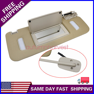 #ad Beige Front Right Sun Visor with Mirror For GM Truck amp; SUV 07 14 $78.99