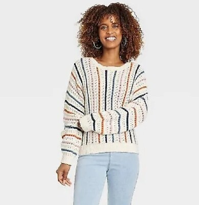 #ad Women#x27;s Crewneck Pullover Sweater Size S $15.00