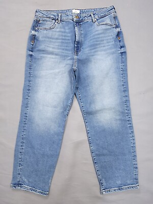 #ad Womens River Island Jeans Size 18 R Ankle Grazer High Waist Tapered Stretch GBP 17.99