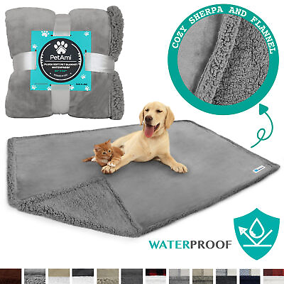 #ad Soft Dog Blanket for Large XL Dog Pet Soft Fleece Durable Warm Sherpa WATERPROOF $69.99
