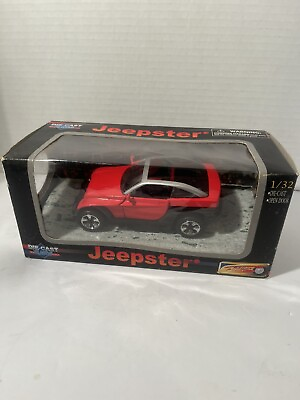 #ad Diecast With Plastic Series 1:32 Scale Jeepster New In Box Nice One L@@K $9.95