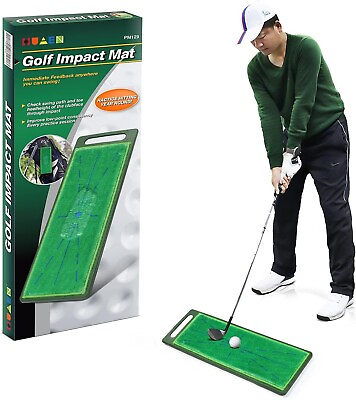 #ad Golf Hitting Mat Golf Training Mat Swing Detection Batting Analysis amp; Correct $18.05