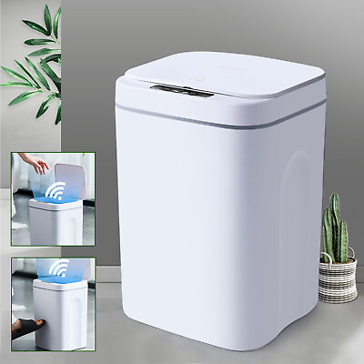 #ad 16L Intelligent Induction Trash Can Garbage Touchless Automatic Kitchen Bathroom $32.92