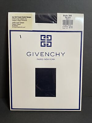 #ad NEW Givenchy Pantyhose French Suede Opaque Ref 255 Bon Navy Size C $5.24