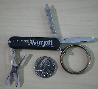 #ad Victorinox Swiss Army Pocket Knife Gray New York Marriott Financial Center $9.66