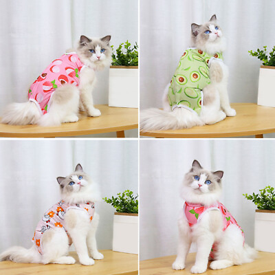 #ad Printed Sterilization Suit Pet Sterilization Suit Cat Sterilization Suit Cartoon AU $5.59