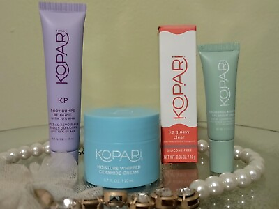 #ad Kopari 4 PC set. Body Bumps Moisture Whip Lip Gloss Eye Bright. FREE SHIPPING $25.88