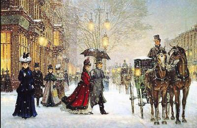 #ad Large Home wall Decorative art Handmade Paris in Winter oil painting on canvas $122.45