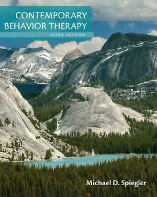 #ad Contemporary Behavior Therapy Hardcover By Spiegler Michael D. GOOD $40.22