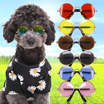 #ad Dogs Cats Pets Glasses For Pet Small Dog Eye Wear Puppy Photos Props Sunglasses $4.99