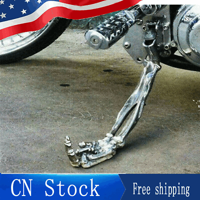 #ad Motorcycle Kickstand Motorbike Side Stand Middle Finger Joint 15CM Holder $21.49