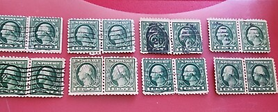 #ad USA Washington 1 Cent Regular Issue Stamp Lot. Pairs Of 2x $68.29