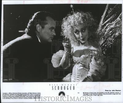 #ad 1988 Press Photo Actors Bill Murray and Carol Kane in the comedy quot;Scroogedquot; $19.99