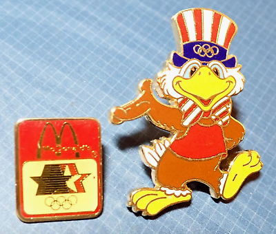 #ad RARE VERY LARGE MASCOT 1984 LOS ANGELES OLYMPIC GAMES PIN 2022 ONLY ONE PIN $14.95
