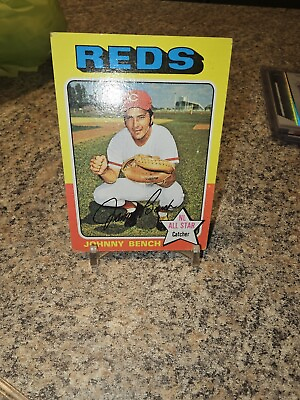 #ad Johnny Bench 1975 Topps #260 $15.00