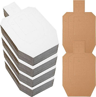 #ad 100 Pcs USPSA IPSC IDPA Shooting Cardboard Targets for Shooting Competition $35.86