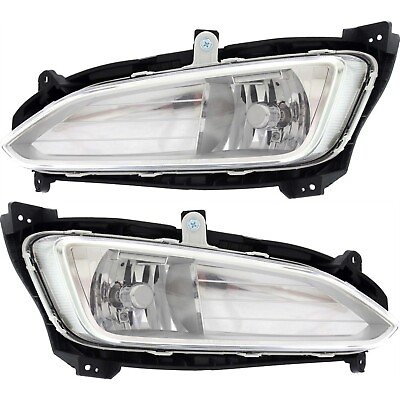 #ad Front Driving Fog Light Lamp Assembly LH RH Kit Pair for Hyundai Sante Fe Sport $180.86
