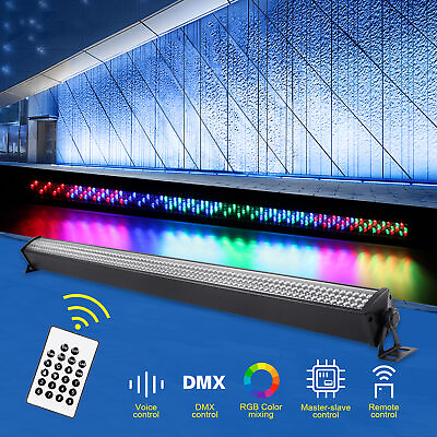 #ad RGB Wall Wash Light Bar 252 LED DMX Stage DJ Beam Lighting Disco Party Effect $54.99
