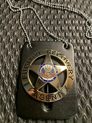 Dog The Bounty Hunter Fugitive Recovery Agent Badge W Holder Collecting Only $27.39