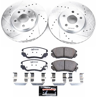 #ad Powerstop K5334 26 Brake Discs And Pad Kit 2 Wheel Set Front for Chevy Equinox $367.46