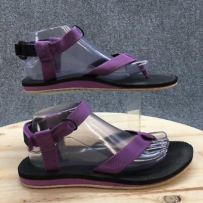 #ad Teva Sandals Womens 10 Strappy Purple Hook amp; Loop Flats Comfort Outdoor 1003986 $27.19