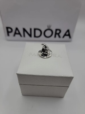 #ad Authentic Pandora Harry Potter Sorting Hat Silver Charm 799124C00 B97 $28.99
