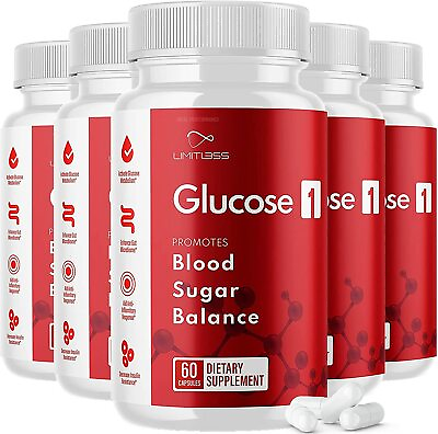 #ad Glucose 1 Blood Sugar Balance Pills Glucose1 Healthy Blood Sugar Levels 5 Pack $89.95