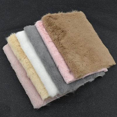 #ad A4 Faux Fur Solid Fabric Soft Plush Toy Roll DIY Costumes Crafts Sewing Material $1.89