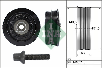 #ad INA 544 0069 20 Belt Pulley Set crankshaft for BMW EUR 125.70