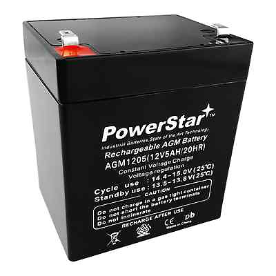 #ad 12V 5AH Sealed Lead Acid SLA Multi purpose General Battery T2 Terminals $29.98