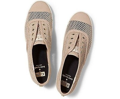 #ad Keds For Kate Spade Natural Fisher Mesh Sneakers Tennis Shoes Size 9.5 Laceless $39.98