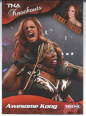 #ad 2009 Tristar TNA KNOCKOUTS Wrestling AWESOME KONG Hemme Powered $1.99