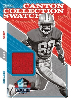 #ad 2018 Classics Jerry Rice Canton Collection Swatches Patch NFL Blitz Digital Card $4.99