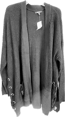 #ad New Women’s Relativity Knitted Black Oversized Sweater 3X $10.75