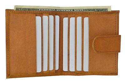 #ad Ladies Small Wallet Coin Change Purse Card Holder Womens Wallet W Snap Tan New $12.99