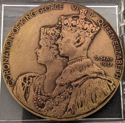 #ad 1937 CORONATION: KING GEORGE VI QUEEN ELIZABETH UNITED BRITISH EMPIRE. C $39.95