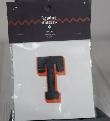#ad Rowing Blazers x Target Letter T Patch Brand New Limited Edition Navy Orange $19.50