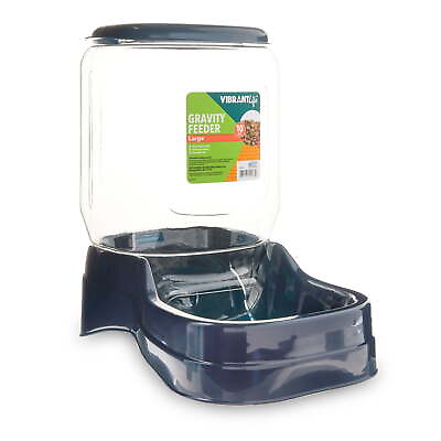 #ad Gravity Pet Feeder Blue Large for Dogs and Cats 10 Pound Capacity $15.18