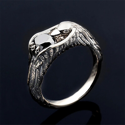 #ad Fashion Bird 925 Silver Ring Cubic Zircon Women Men#x27;s Party Jewelry Sz 6 10 C $2.68