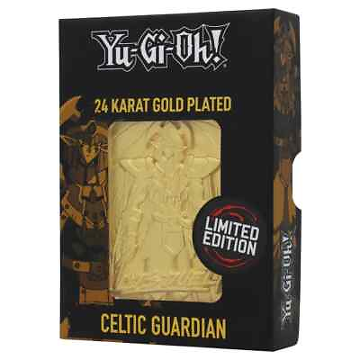 #ad Yu Gi Oh Limited Edition 24k Gold Plated Celtic Guardian Metal Card 5000 Made $24.99