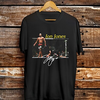 #ad New Popular Jon Jones Shirt Cotton Black All Size Tee A1277 $16.99