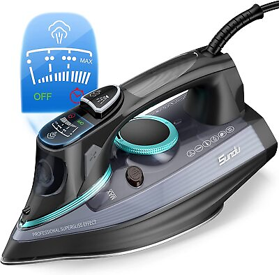 #ad Sundu 1700W Steam Iron for Clothes w Rapid Heating Ceramic Coated Soleplate $44.99