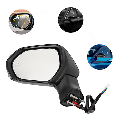 #ad Side Mirror for 2018 2023 Toyota Camry Power Heated Lamp BSM Left Driver Side $68.40